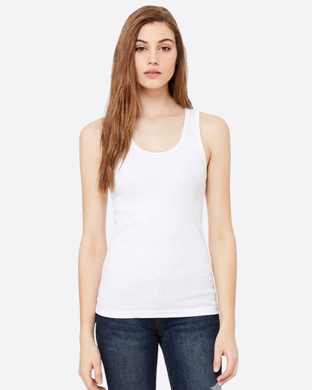BELLA + CANVAS Women’s Baby Rib Tank Top for Slim Fit Styling & Layering Essentials